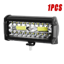 1/2/4 7"1600W LED Work Light Bar Flood Spot Combo Fog Lamp Offroad Driving Truck