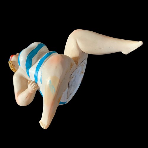 De colección Natación Playa Regordeta Dama Grasa en Disfraz de Baño Junto al Mar Divertido Baño Reino Unido - Imagen 4 de 4