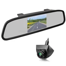 4.3" Screen Car Mirror Monitor  Rear View Reverse Backup Camera Universal