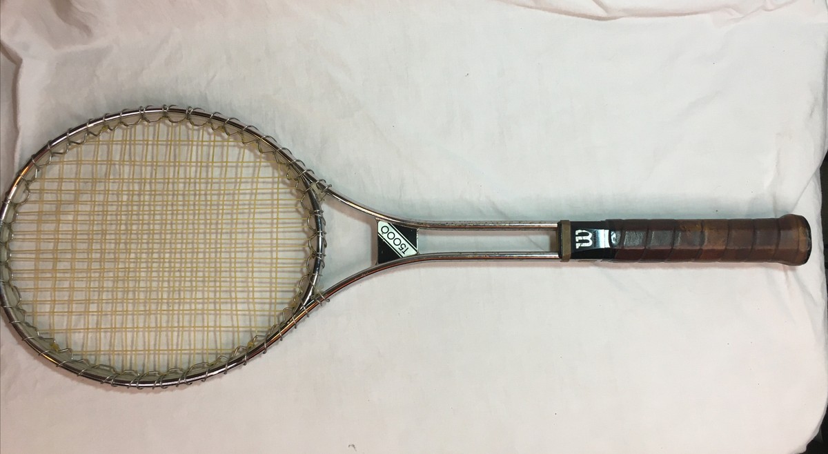 ヴィンテージ☆ウィルソン☆T5000☆USA☆ラケット Vintage Wilson T5000 Tennis Racket with Cover, size 4 1/2 Medium
