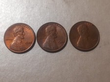  3 X UNITED STATES / 2 X 1980  /1×  1976 CENT LINCOLN COINS Circulated 