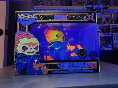 Funko Pop! Marvel Black Light Ghost Rider Popcultcha#33