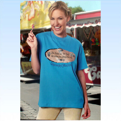 T- Shirt ''Die Liebe und der Suff ..''   Gr. L  - 44/46  Fun Funshirt TShirt Shirt