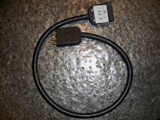 2 ft. Black SJOOW 20A Bates Stage Pin Extension Cord used many available