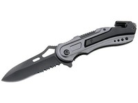 Atk-Rettungsmesser, Stahl Aisi 440, Titan Beschichtet, Liner Lock, Aluminium