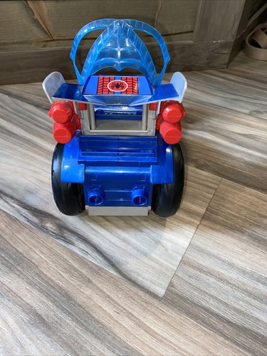 Marvel 2012 Hasbro Spider Man Vehicle Wheels Change Position w/Action Figure - Picture 4 of 7
