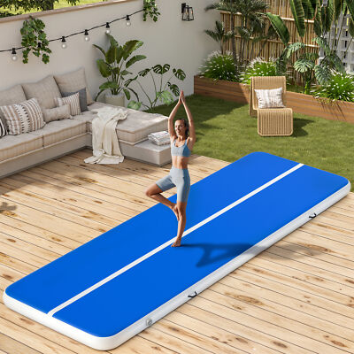 600x200x20CM Air Turnmatte Track Gymnastikmatte Matte Tumbling Pumpe aufblasbar