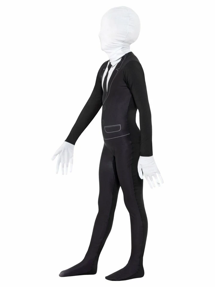 Childs Halloween Supernatural Slender Boy Fancy Dress Costume Outfit by Smiffys - Image 3 of 4