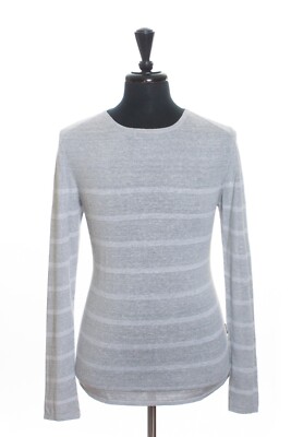 Strellson Grey Striped Slim Fit Lightweight Lewin-R Sweater Medium 10030