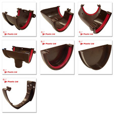 Freeflow Deep Flow 116mm Gutter Rain Water Fittings in Brown