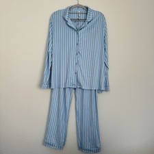 Flora Nikrooz 2 Piece Long Sleeve Pajama Set Blue Small