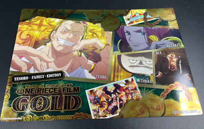 One Piece Film Gold Golden Poster Metallic A5 Size Carddass Tesoro Baccarat Dice
