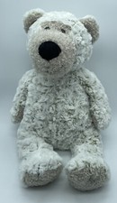 Melissa  Doug GREYSON Bear 16" Plush Gray Swirly Fur Super Soft