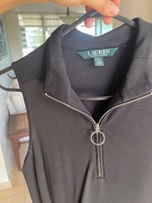 Ralph Lauren Black Dress with front zipper size XS Woman