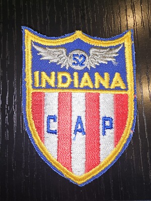 WWII US Army Indiana CAP Civil Air Patrol Badge Insignia Patch L@@K!!! 