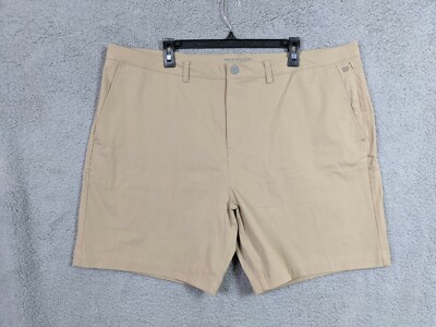 Mack Weldon Men's flat front Ivory cotton lyocell chino Shorts Size 42W