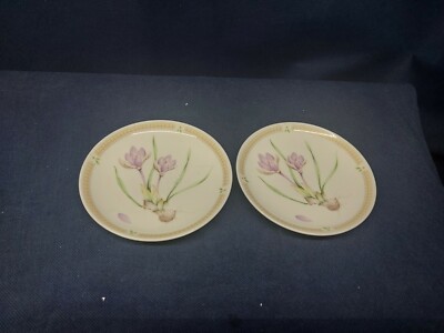 MIKASA Flowers of the Month Series  Nature's Garden  Set/2 Coasters Retired 1976