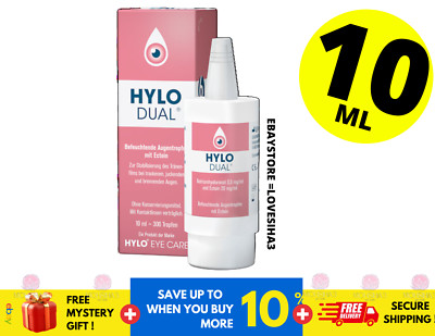 Hylo Dual Eye Drops with Hyaluronic Acid and Ectoin for Dry and Red Eye 10ml