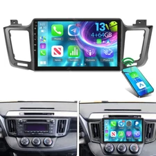 4G+64G Android 13 Car Stereo Radio FM WIFI GPS Carplay For Toyota RAV4 2013-2018