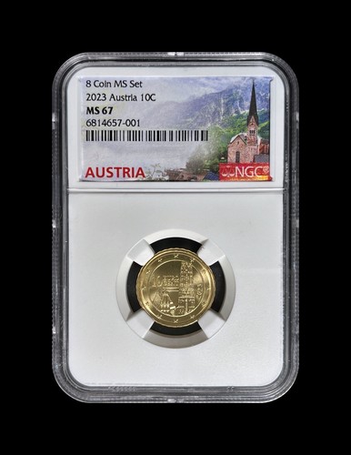 AUSTRIA. 2023, 10 Euro Cent - NGC MS67 - St. Stephen's Cathedral, Gothic, Vienna - Picture 2 of 5