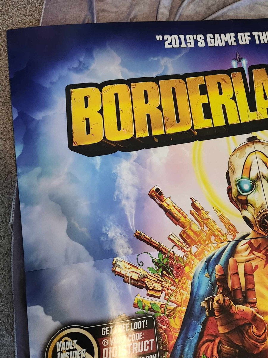Large Borderlands 4-Panel GameStop 2K Store Video Game Display