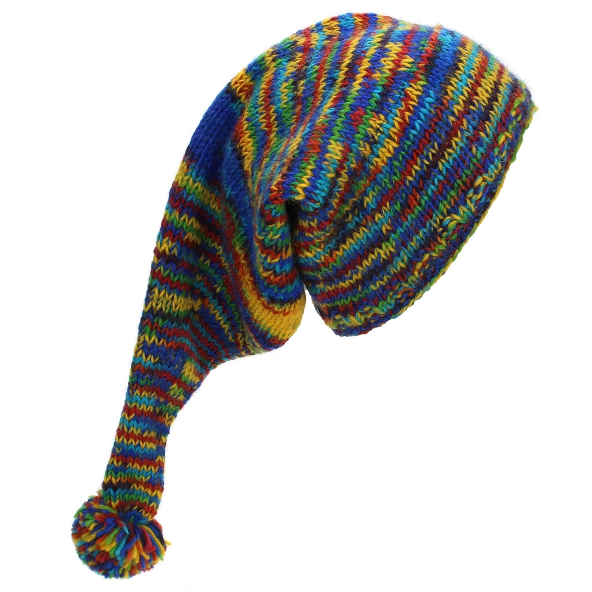 Mano Maglia Lana Cappello di Natale Babbo Elfo Bah Humbug Cattivo