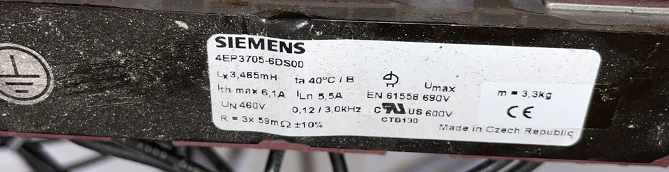 Siemens Sidac-D 4EP3705-6DS Throttle siemens 4EP3705-6DS00 - Image 2 of 2