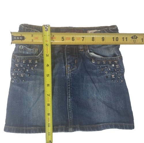 The Children's Place Skirt/Skort Denim Studded Distressed Youth Size 6 Pre-owned - Picture 8 of 16