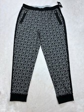 Image of DKNY Logo Spellout Jogging Bottoms Trousers Sweat Pants Black BNWT Large