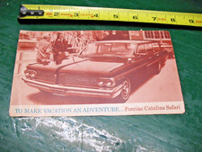 Pontiac Catalina Safari Piehler Pontiac Pamphlet Rochester Ny Orig. 1960s