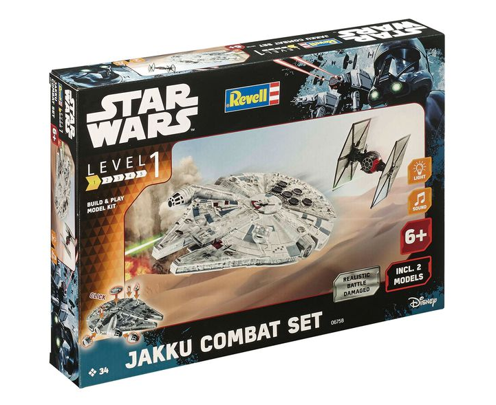 REVELL 06758 StarWars JAKKU COMBAT SET 2 Models Level1 Scala 1:51/1:164
