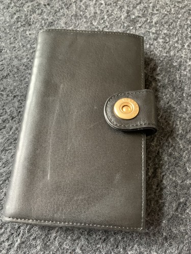 Tignanello small black leather agenda/Wallet/address Book