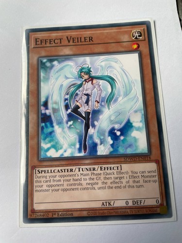 Yu-Gi-Oh! Effect Veiler SDWD-EN018 Common 1st Edition
