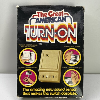 Vintage The Great American Turn-On Clap On Clap Off Sound Sensor Tested/Works