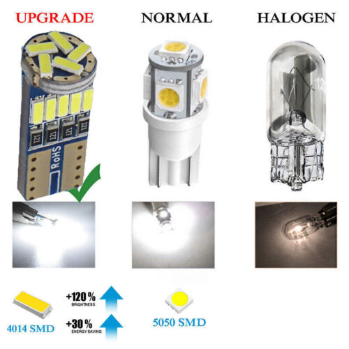 10 X LED W 5W T10 CANBUS Innenraum Beleuchtung Glassockel Licht Lampe 12V C4L7 - Picture 4 of 7