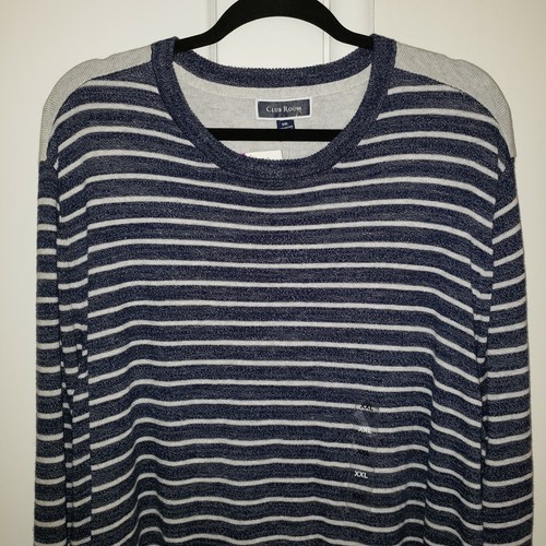 Club Room Men's Knit Striped Crew Neck Sweater Size XXL - Picture 4 of 6