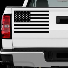 US American Flag sticker S1 All size Regular Chrome Mirror Vinyl Colors