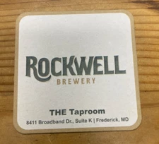 Beer Coaster -- Rockwell Brewery -- Frederick, MD