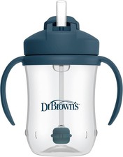 Dr. Brown's Milestones Baby's First Straw Cup, Training Cup with Weighted Straw,