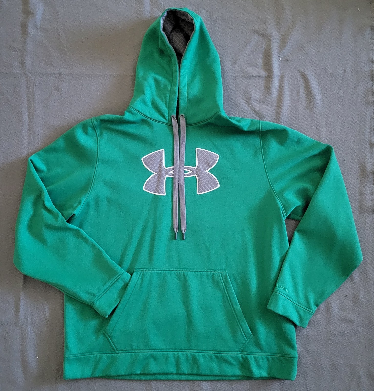 Under Armour Storm Green Polyester Pullover Hoodi… - image 1