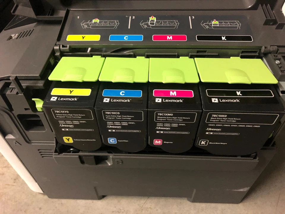 Lexmark C2325dw Color Network Laser Printer 25PPM 42CC010 3900 pages Complete! - Image 2 of 4