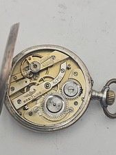 Antique Breitling Pocket Watch – Mechanical 15 Jewels – Silver Case 