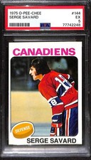 1975 O-Pee-Chee #144 Serge Savard PSA 5 EX 77742248 