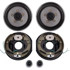2x Trailer 5 On 4.5 Hub Drum Kits And 10"x2-1/4" Electric Brakes For 3500lb Axle