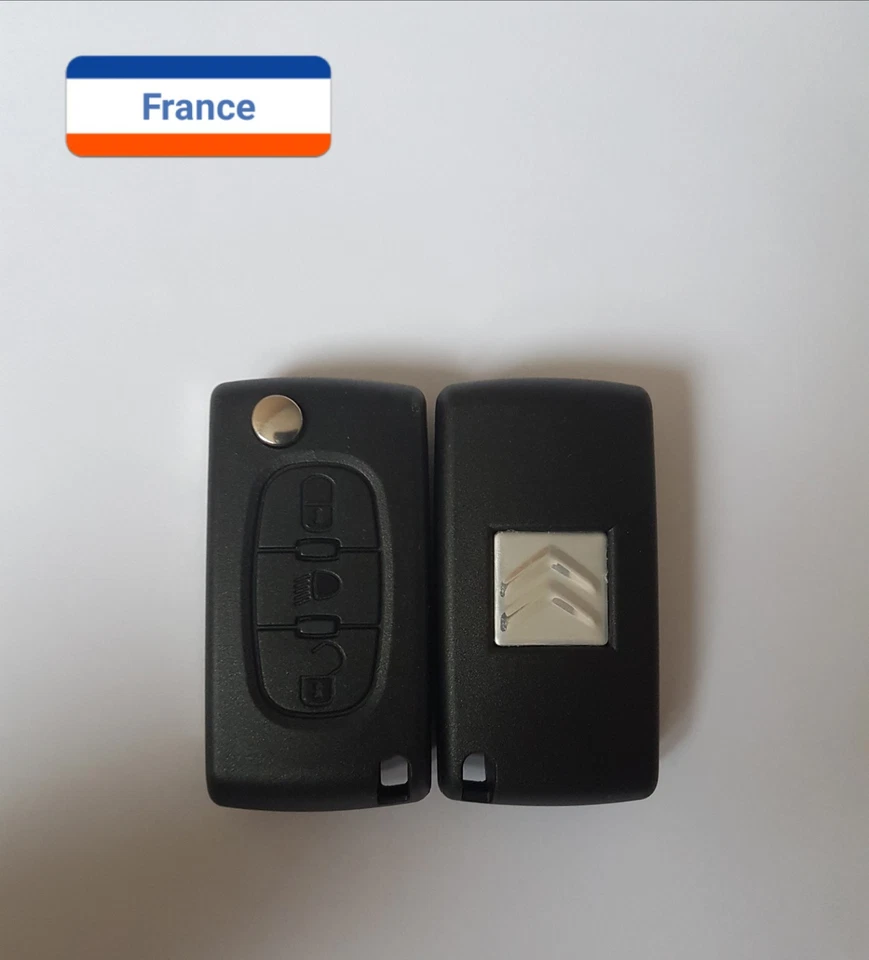 Coque clé plip clef télécommande Citroën 3 Boutons C2,C3,C4,C5,C6 neuf CE0523