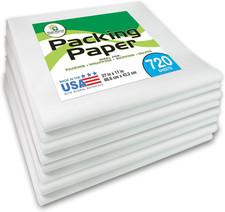 Tree House 720 Sheets Newsprint Packing Paper - 27"x17" - Recyclable, Made in US