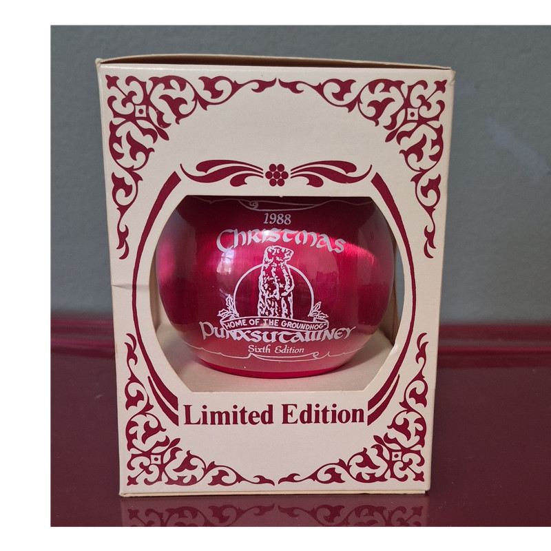 Keystone Specialties 1988 Punxsutawey Phil Limited Edition Christmas Ornament