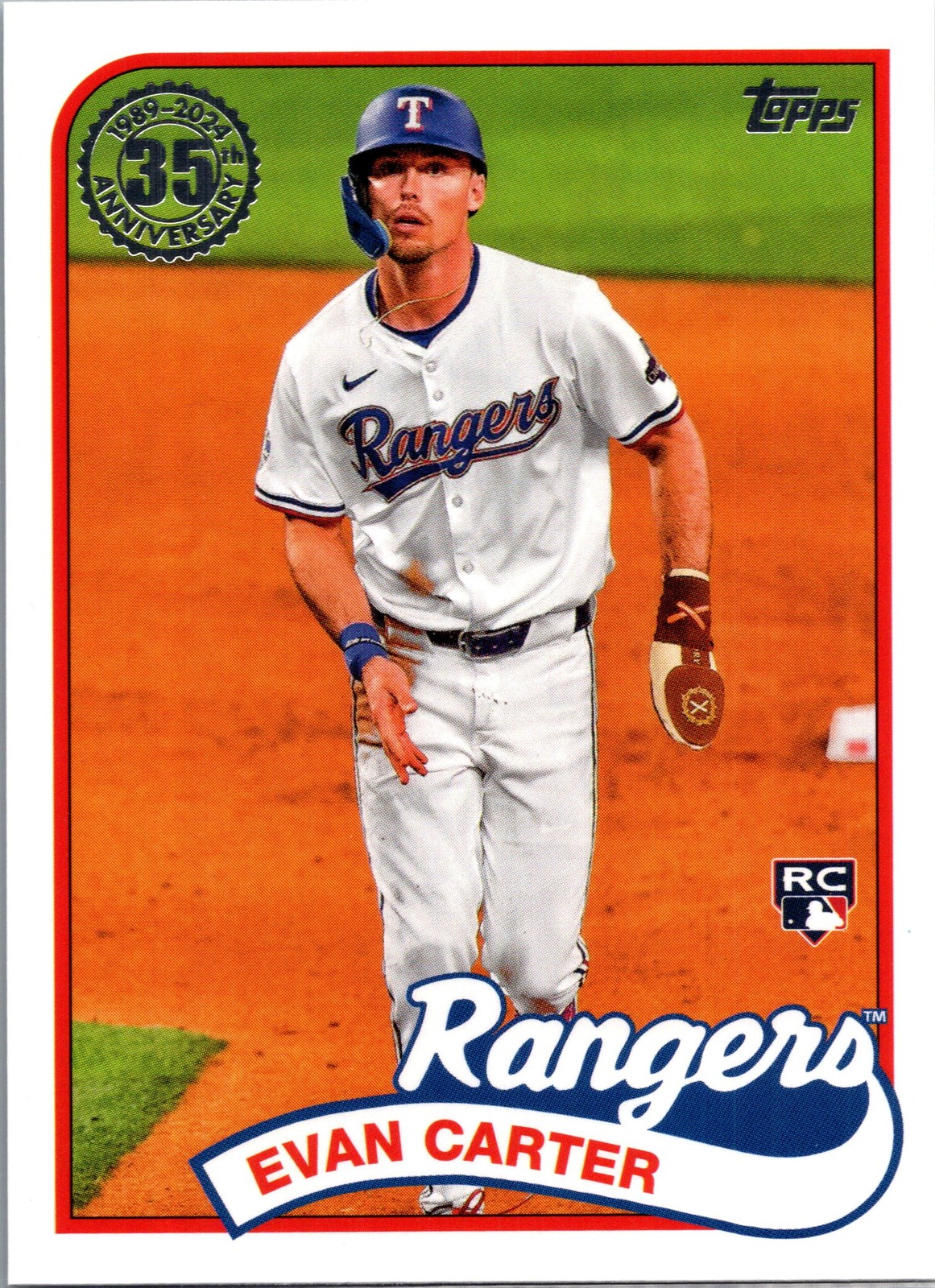 2024 Topps Update #89US-49 Evan Carter 1989 Topps Baseball 35th Anniversary