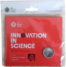 2020 Royal Mint Rosalind Franklin 50p BU Pack
