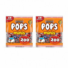 Tootsie Roll Pop Minis, 2 PACK, 36 oz Each, 200 Pops per Bag, 36.00 oz